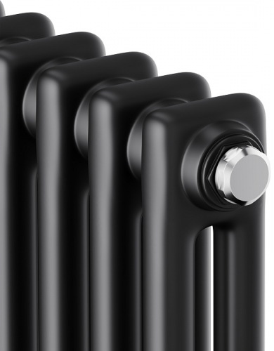 Стальной трубчатый радиатор 2-колончатый Royal Thermo Insignia C2180 - 12 секц. RAL9005m, боковое 1/2