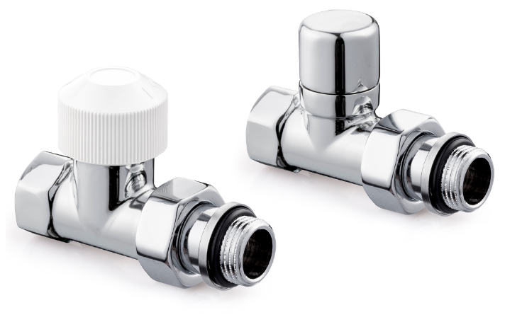 Набор термостатический Royal Thermo DESIGN угловой М30х1,5 1/2" (Хром полированный)