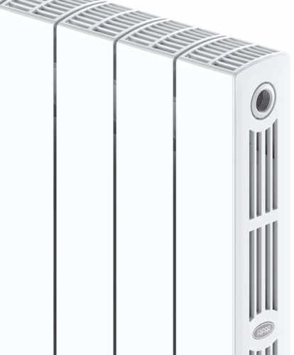 Биметаллический радиатор Rifar SUPReMO 350 х12 секц НП прав (VR)