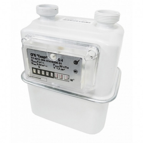 Счетчик газа СГБ-G4 1 1/4 Сигнал Правый Смарт верхний подвод