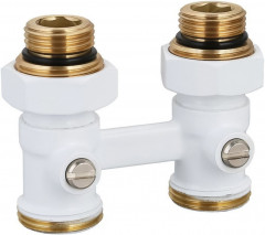 Узлы нижнего подключения Royal Thermo прямой 1/2"х3/4" EK (белый)