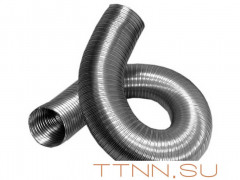 Газоход гофрированный d 100 мм (2м) из нержавеющей стали