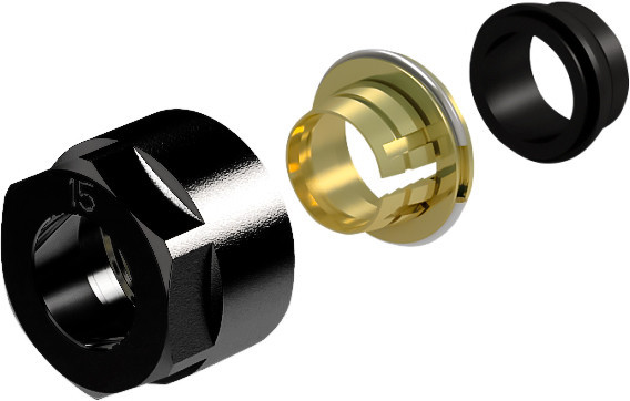 Концовка для монтажной трубки Royal Thermo Концовка для монтажной трубки 3/4" (черный)